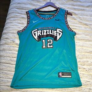 Ja Morant Teal Vancouver Grizzlies Jersey with Number 12